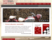 Tablet Screenshot of motoservis-jakuba.cz